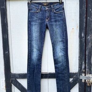 Lucky Brand Jeans Womens 2 26 Blue Sweet N Crop Straight Dark Wash Low Rise